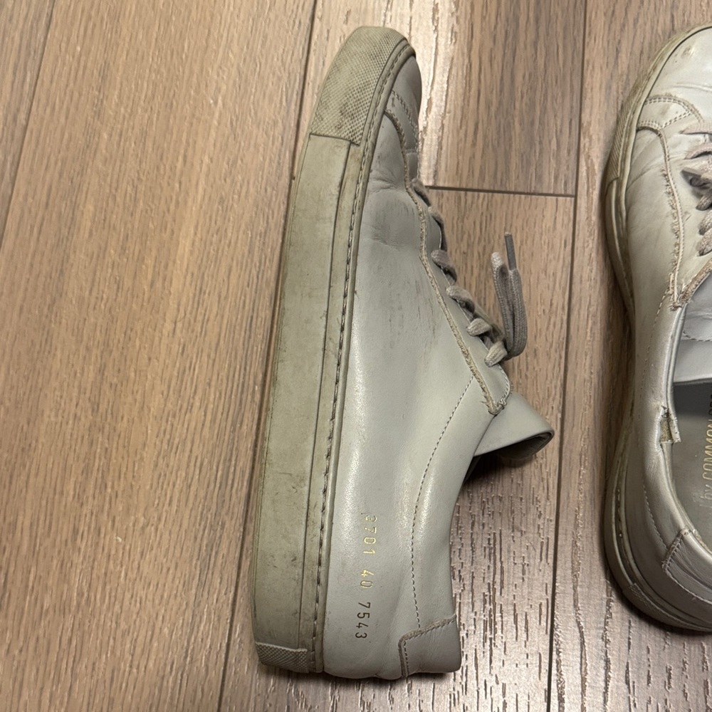 Common Projects Light Gray Achilles Sneakers - image 8